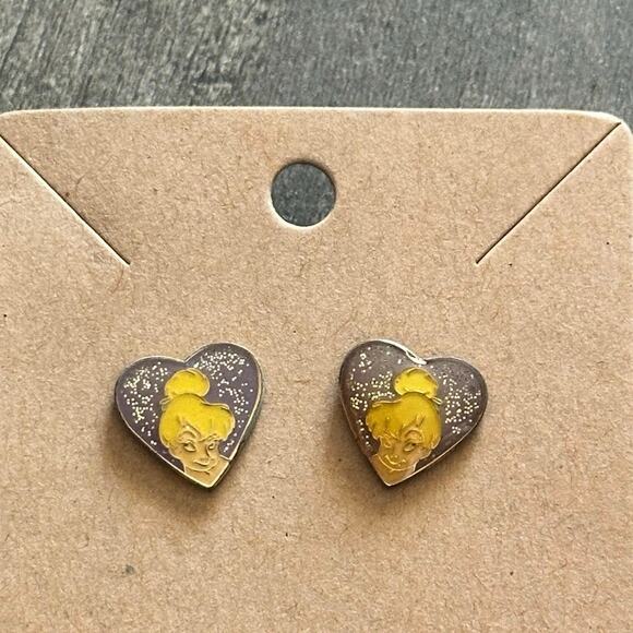 disney tinkerbell heart stuf earrings - Picture 2 of 3